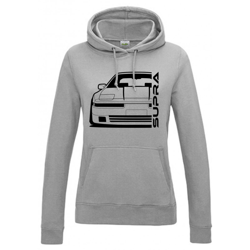 Toyota Supra MK3 Outline Modern Hoodie Lady