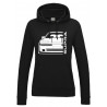 Toyota Supra MK3 Outline Modern Hoodie Lady