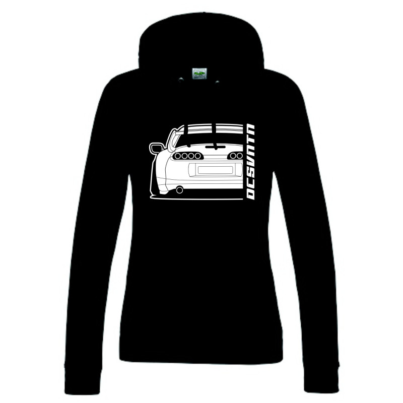 Toyota Supra MK4 1993 TRD Spoiler Back Hoodie Lady