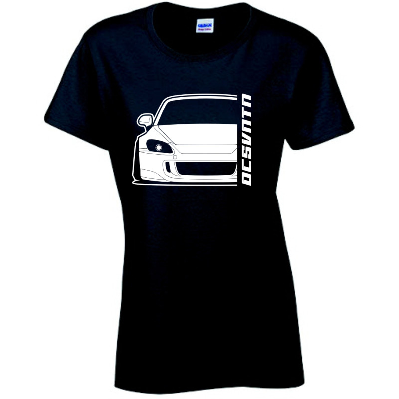 Honda S2000 AP2 S2k 2001 T-Shirt Front kontur Silhouette