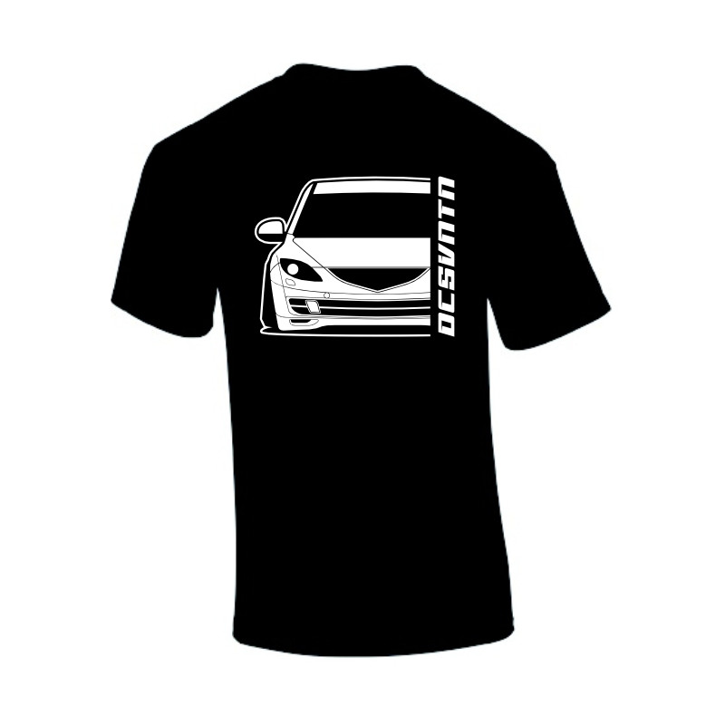 Mazda 6 Sport 2008 T-Shirt Front Kontur Silhouette