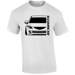 Mazda 6 Sport 2008 T-Shirt Front Kontur Silhouette