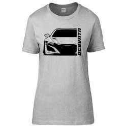 Honda NSX 2016 T-Shirt Front kontur Silhouette