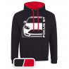 Ford Focus MK3 ST Prefacelift Outline Modern Hoodie Varsity FO-004