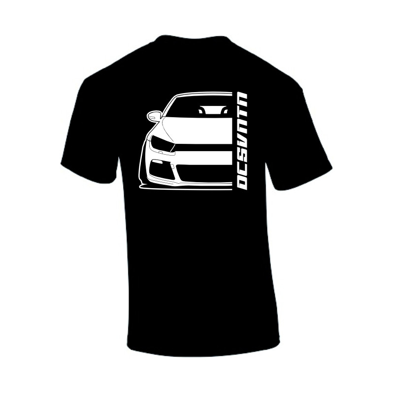 VW Scirocco R MK3 2009 T-Shirt Front Kontur Silhouette