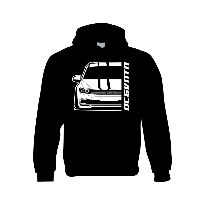 Volkswagen Passat GTE 2020 Outline Modern Hoodie