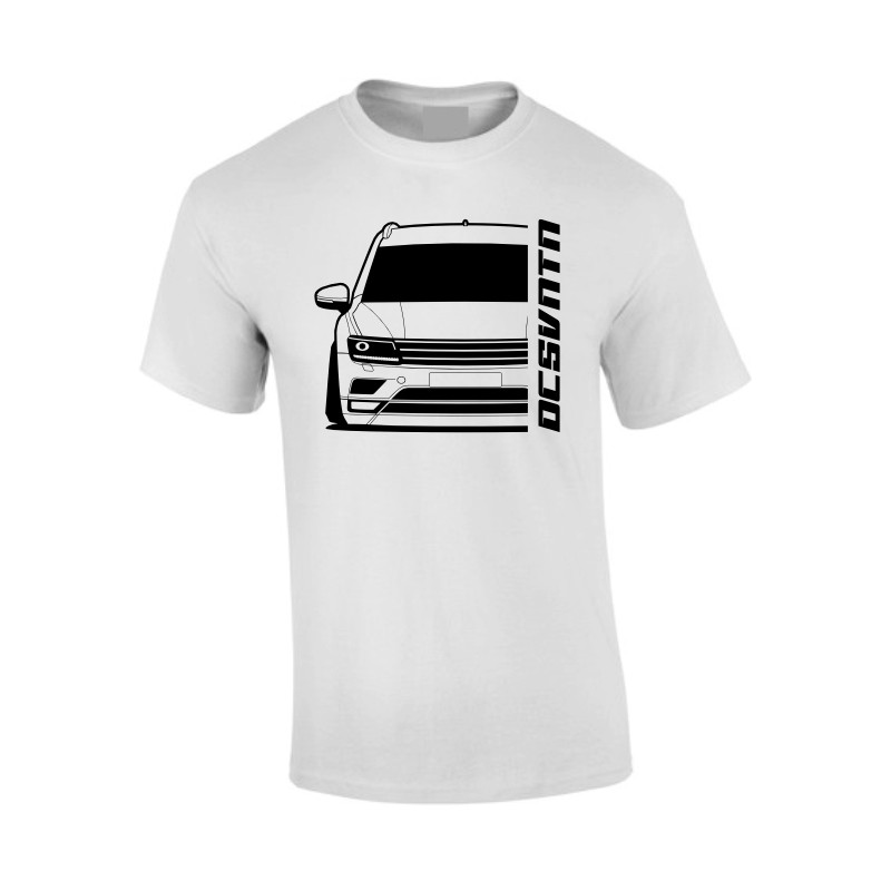 VW Tiguan II 2016 T-Shirt Front Kontur Silhouette