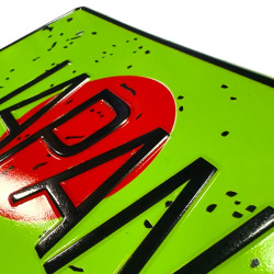 Japan Sun Green JDM License Plate