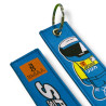 Spoon Sports Blau Schlüsselband kurz SY-045 gestickt