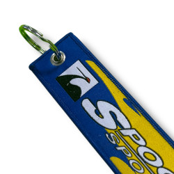 Spoon Sports Gelb Schlüsselband kurz SY-046 gestickt