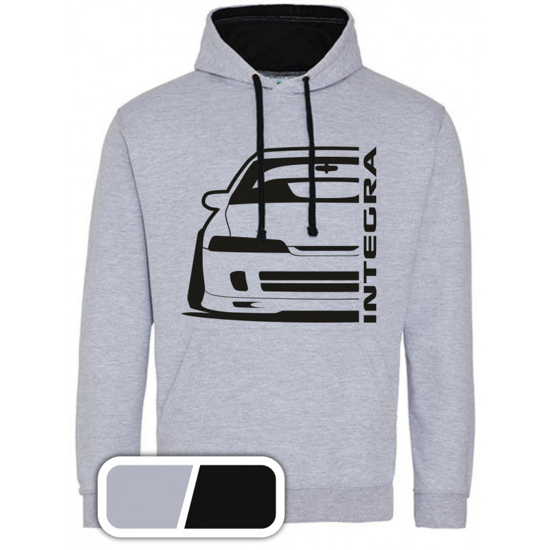 Honda Integra DC2 JDM Outline Modern Hoodie Varsity