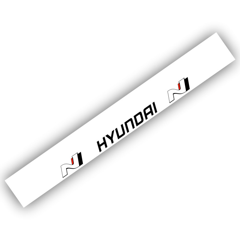 Scheibenkeil / Windshield Banner Hyundai N weiß W-002 W