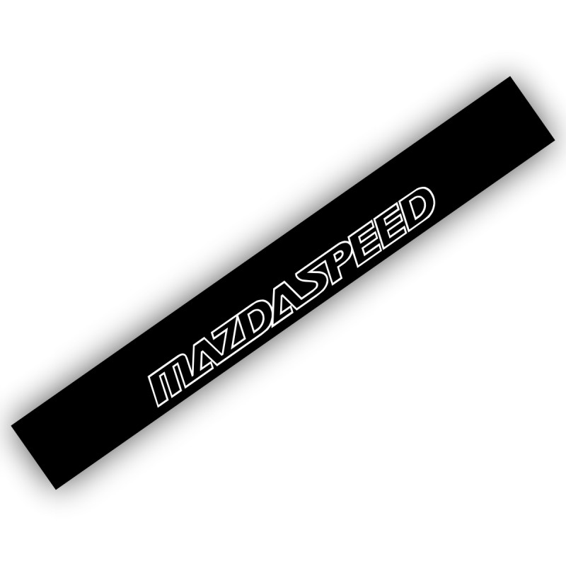 Scheibenkeil / Windshield Mazdaspeed Banner schwarz W-045 B