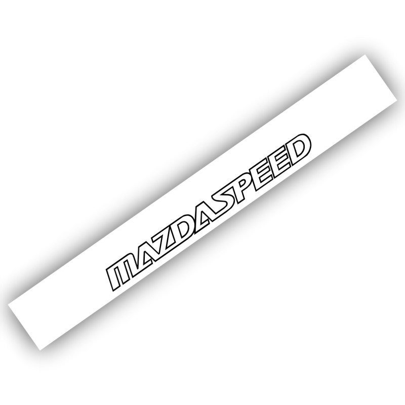 Scheibenkeil / Windshield Mazdaspeed Banner weiß W-045 W