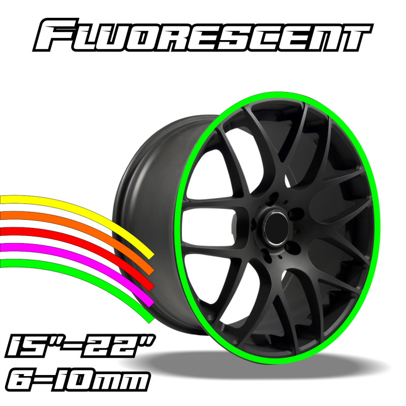 Felgenringe Fluorescent NEON Farbe 15 bis 22 Zoll