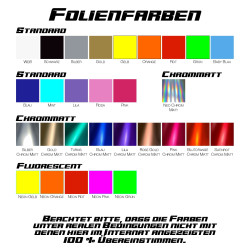 Felgenringe Standard Farbe 15 bis 22 Zoll