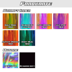 Instagram Sticker 2+1 Gratis - Neo Chrom - Hologramm -