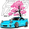 Mazda RX7 Kirschblüsten Legends CP-056