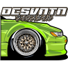 Nissan Silvia S13 Grün T-Shirt Brust und Rücken CP-090