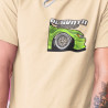 Nissan Silvia S13 Grün T-Shirt Brust und Rücken CP-090