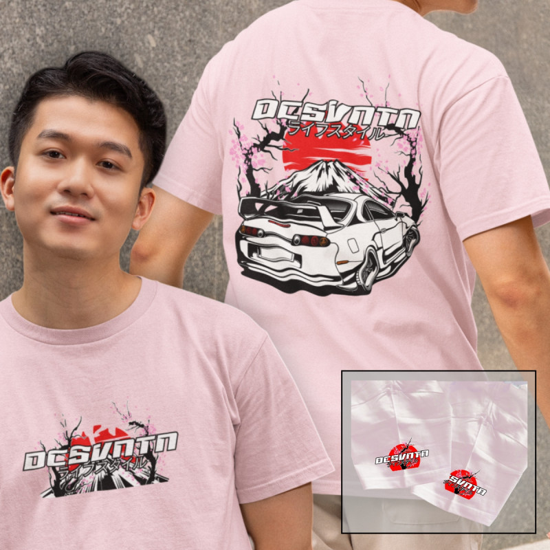 Toyota Supra MK4 Fuji T-Shirt Brust, Ärmel & Rücken CP-074
