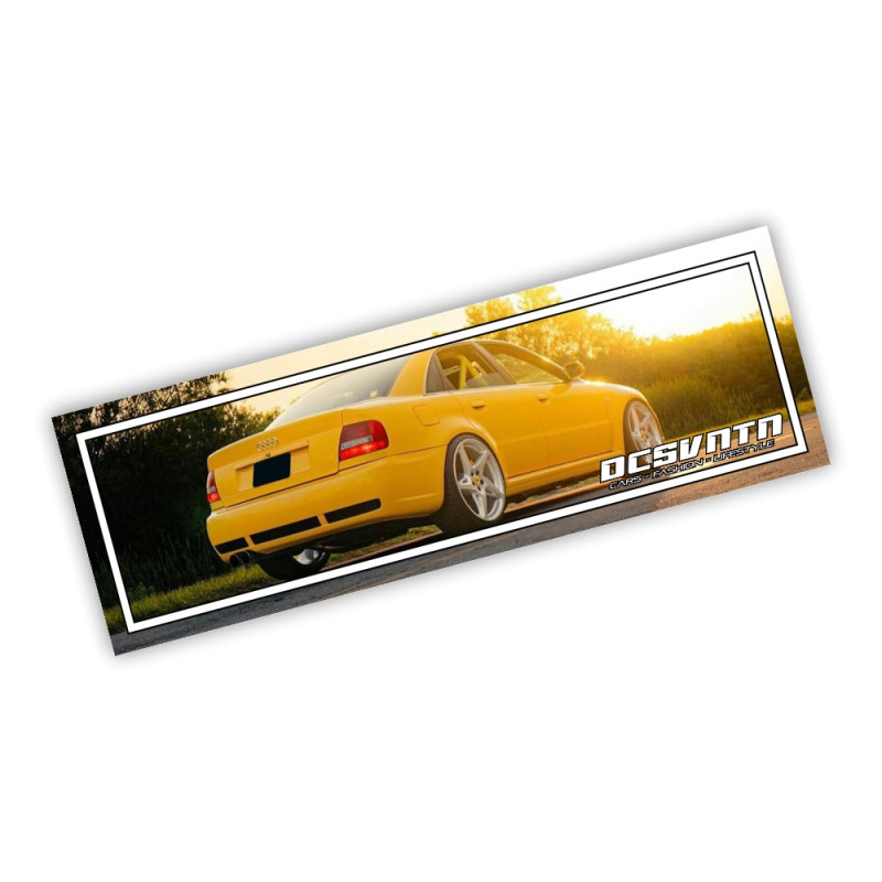 Audi RS4 B5 Gelb Slapsticker