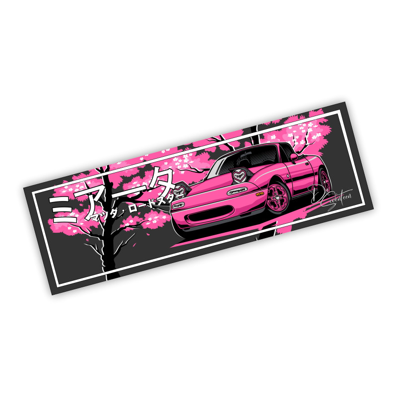 Cherry Blossom Miata MX5 Tuning Slapsticker Decal Sticker Stickers