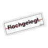 Flachgelegt Tuning Slapsticker Decal Sticker Stickers