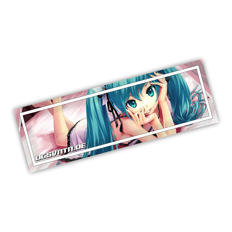 Manga Blue Hair Cute Tuning Slapsticker Decal Sticker Stickers