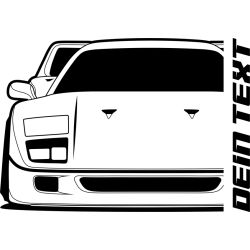 Ferrari F40 1987 T-Shirt Hoodie Lady