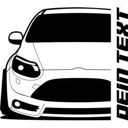 Ford Focus MK3 ST 2002 Hoodie Lady