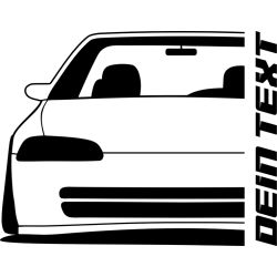 Honda Civic EG Sedan 1991 T-Shirt Lady