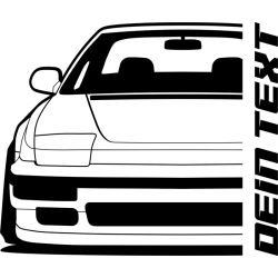 Honda Prelude BA 1987 Hoodie Lady