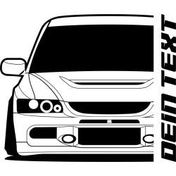 Mitsubishi Evolution EVO 9 2005 Hoodie Lady
