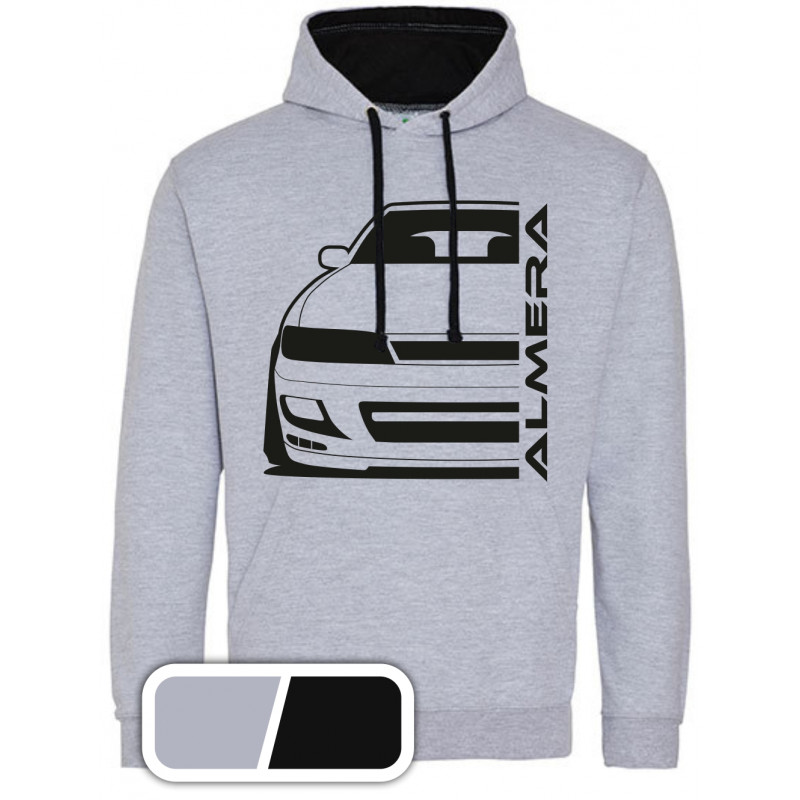 Nissan Almera N 15 Topsport Outline Modern Hoodie Varsity