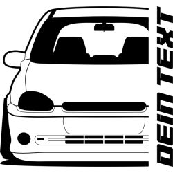 Opel Corsa B GSI 1994 T-Shirt Lady