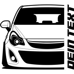 Opel Corsa D Outline Modern T-Shirt
