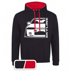 Nissan Skyline R 32 GTR Outline Modern Hoodie Varsity