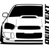 Subaru Impreza GD C-E WRX STI 2002 T-Shirt Lady