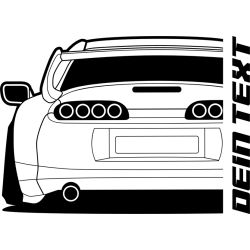 Toyota Supra MK4 1993 TRD Spoiler Back T-Shirt