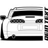 Toyota Supra MK4 1993 TRD Spoiler Back T-Shirt