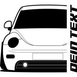 VW New Beetle 9C 1997 Hoodie Lady