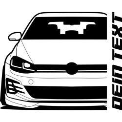 VW Golf MK 7,5 GTI TCR Facelift 2019 Hoodie Lady