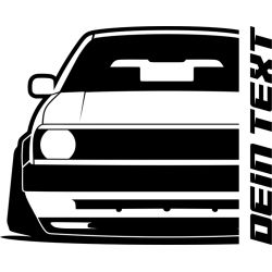 VW Golf MK2 GL 1983 Clean Hoodie Lady