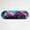 Hochwertige Deko Skateboard aus Birkenholz Mazda RX7 Wankel