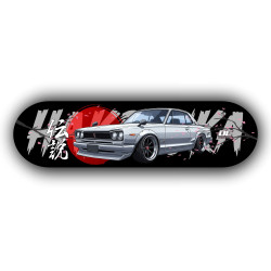 Hochwertige Deko Skateboard aus Birkenholz Hakosuka Skyline SKB-007