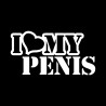 I Love my Penis Sticker