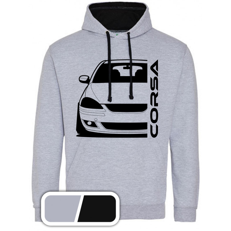 Opel Corsa C GSI Outline Modern Hoodie Varsity