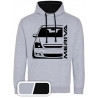 Opel Meriva A Facelift Outline Modern Hoodie Varsity