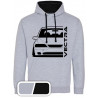 Opel Vectra B Foglight Outline Modern Hoodie Varsity